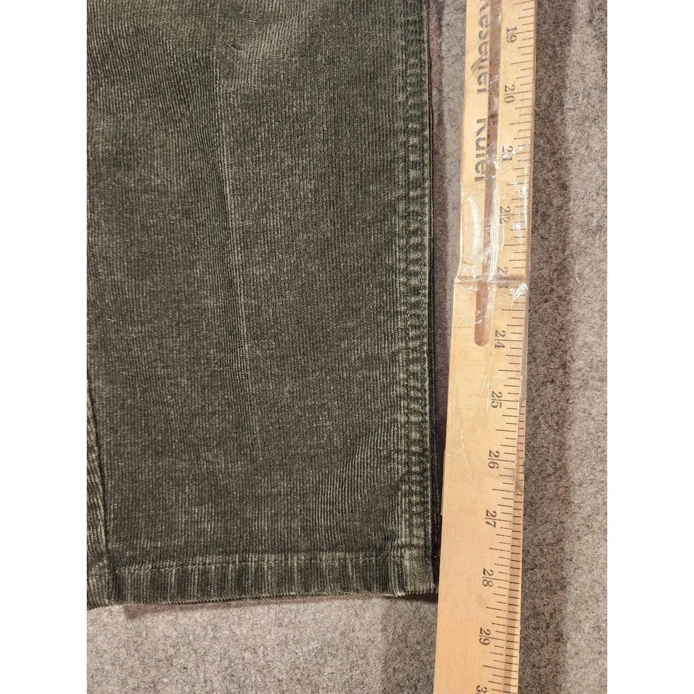 Vintage 90s United Colors Of Benetton Green Corduroy Pants Treviso Italy 30x28
